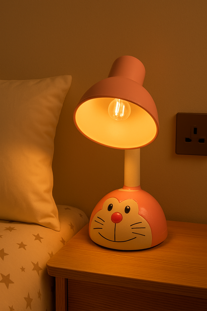 POWERLAM Cute Cartoon Kids Table Lamp � Pink Animal Face Night Lamp for Bedroom & Study