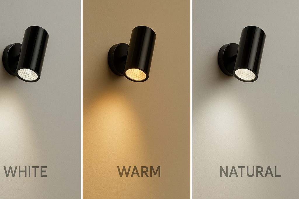 POWERLAM Black Wall Spot Light, 18W LED, Adjustable Focus Light, Modern Indoor Wall Mount for Living Room/Office/Shop