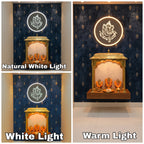 POWERLAM LED Ganesh Wall Light | Modern Backlit Wall Décor | Spiritual Lighting for Home, Living Room & Pooja Room
