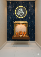 POWERLAM LED Ganesh Wall Light | Modern Backlit Wall Décor | Spiritual Lighting for Home, Living Room & Pooja Room