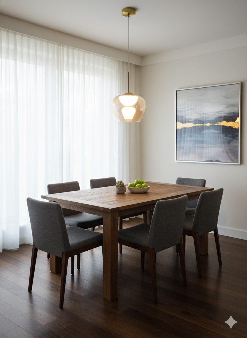 Powerlam Oversized Mid-Century Modern Clear Glass Globe Pendant Light - Brushed Brass | Contemporary Statement Ceiling Fixture for Living Room & Foyer