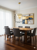 Powerlam Modern Crystal Pendant Light, Gold Brass Finish, Tiered Design, Luxury Chandelier for Living Room, Dining Room