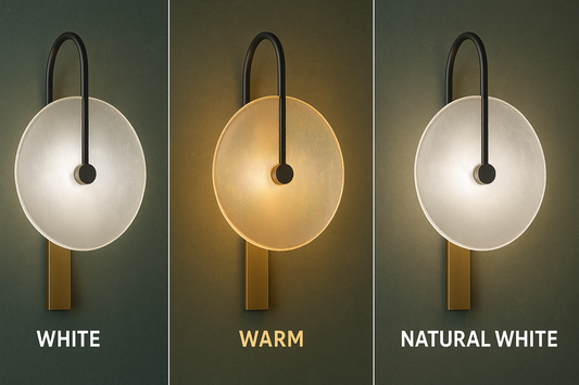 Powerlam Modern Wall Light with Circular Diffuser, LED Compatible, Black