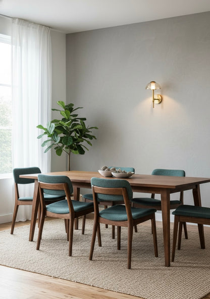 Powerlam Modern Wall Sconce Light with Glass Dome Shade, Brass Finish, Mid-Century Design, Indoor Decorative Lighting for Living Room, Bedroom